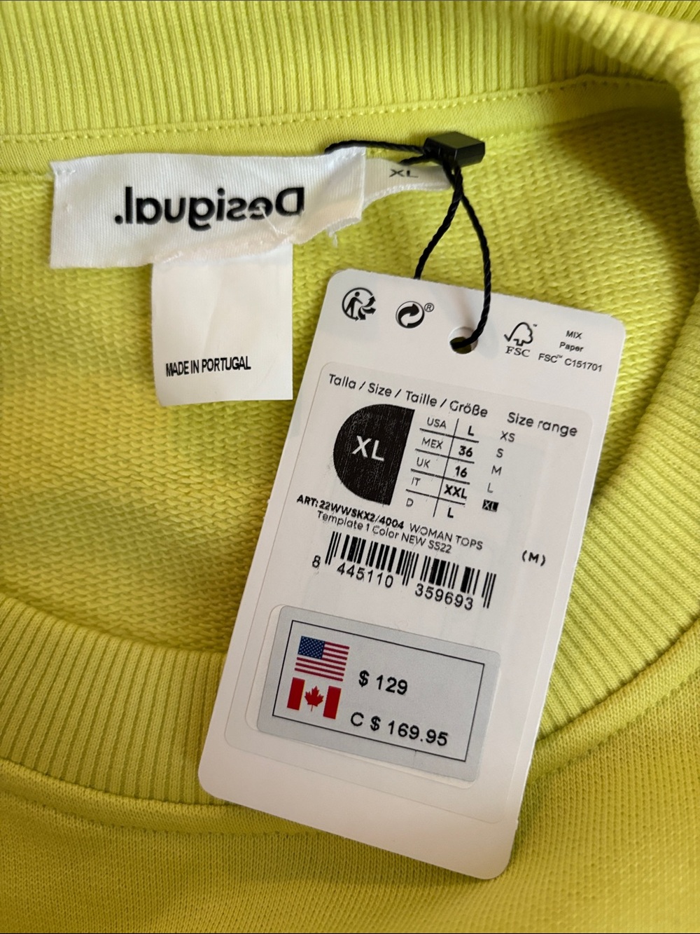 Desigual Graphic Cropped Sweatshirt - Picture 9 of 10